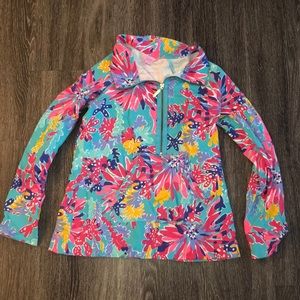 Lilly Pulitzer 3/4 Zip-Up Size Small